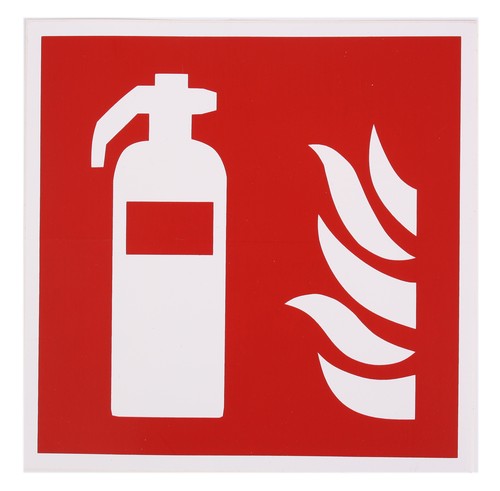 Hinweisschild feuerlöscher - hinweisschild,