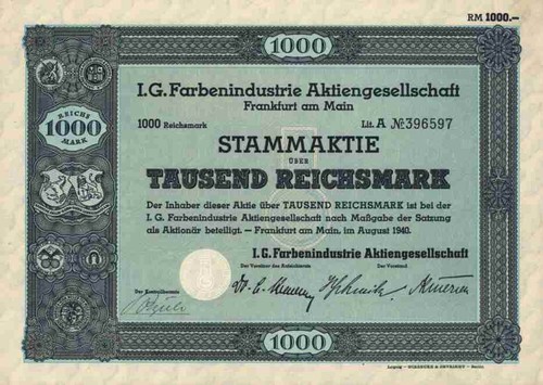 Farbenindustrie ag 8 1940 - i.g., 8/1940