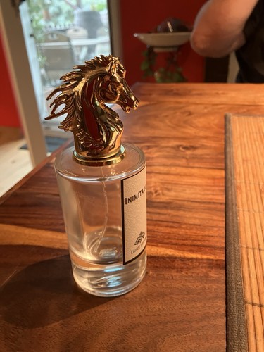 Leerer parfumflakon pferdekopf - leerer,