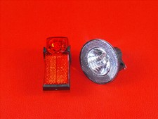 Fahrrad Lampe vorn AXA 9430 Halogen hinten B&M bumm 339 Set  2 Stück NOS