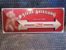 Steiff Emailleschild Reklame