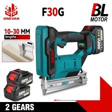 Für Makita Akku Nagler Nagelgerät Nagelpistole F30 Geradem Nägel Holz w/2 Akkus