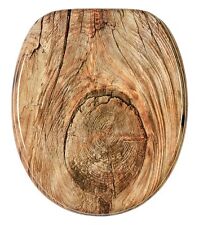 KLOBRILLE TOILETTENSITZ TOILETTENBRILLE WC BRILLE KLOSITZ BRAUN DESIGN RUSTIKAL