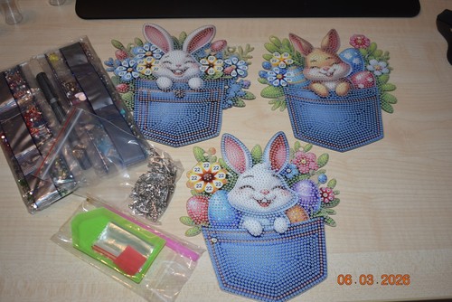 Diamond painting bastelset 3er - diamond,