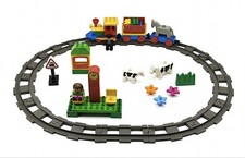 LEGO DUPLO Eisenbahn Zug Lok Tiere Schienen Haltestelle Vintage Spielzeug 