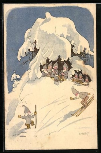 Künstler ernst kreidolf - künstler-ak,