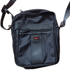 Herren Umhängetasche Schultertasche Reisetasche Airline Style – Schwarz – 0116