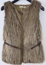 Braune Kunstfell-Weste Gr.42