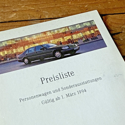 Mercedes benz preisliste vom - mercedes,