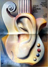 JAZZ  FESTIVAL FRANKFURT  1990 - KIESER - orig. Concert Poster - DIN A0 xx ART.1