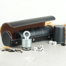 Schockbesteck Würfelbecher + Knobelturm - knobeln schocken Trinkspiel Schockset