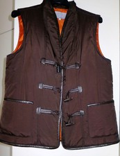 MORE & MORE Gr. 40 dunkelbraune ärmellose Shell/Tissue Principal Jacke,toll gear