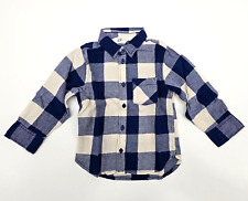 H&M Jungen Langarm Hemd Karieret aus 100% Baumwolle in Gr. 86/92 (1,5-2 Jahre)