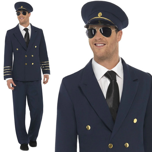 Marineblau fluglinie pilot - marineblau,