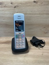 Siemens Gigaset Haus Telefon Schnurlos E390HX + Ladeschale DECT Fritzbox Silber