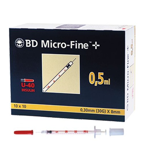 Micro fine insulinspritze - bd, micro-fine+