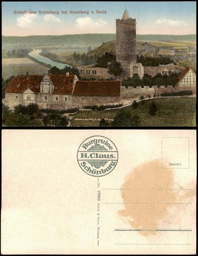 Ansichtskarte schönburg - ansichtskarte,