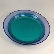 Tupperware Eleganzia flache Schüssel Schale 27 cm blau grün 5083A-2