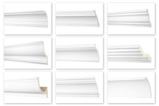 2m Zierprofile Stuckleisten Eckleisten Deckenprofile Wandprofile PU Profile AA