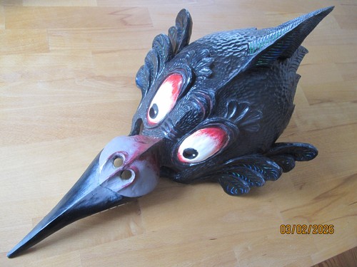Holzmaske halbmaske - holzmaske,,
