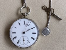 Herrentaschenuhr versilbert