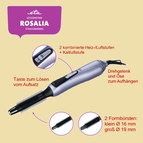 Eta warmluft lockenbürste - eta, /
