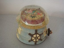 Spieluhr als Schneekugel Seefahrer Kompass mit Mäusen neuwertig