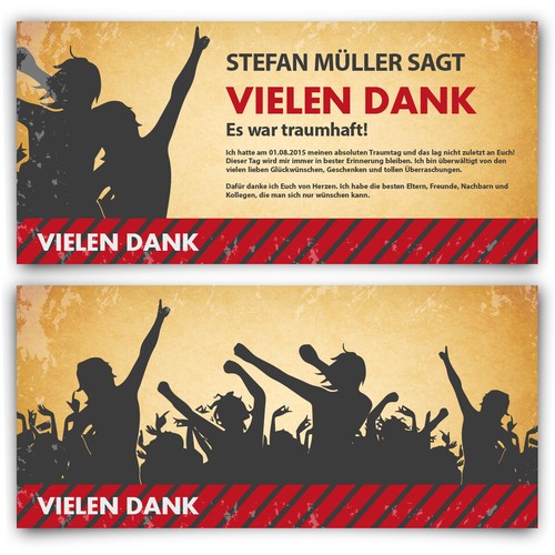 Danksagungskarten party - danksagungskarten,