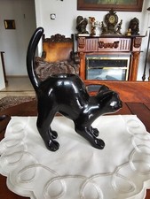 Partylite Teelichthalter Schwarzer Kater Katze Keramik Rar