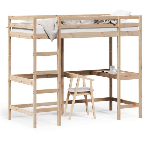 Hochbett mit schreibtisch - hochbett,