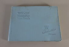 Betriebsanleitung / Fahrerhandbuch Triumph Contessa 200ccm Stand 01/1956