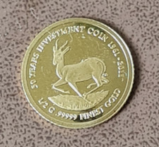 20 Kwacha 2011 50 Jahre Goldanlagemünze Springbock 999,9 Gold