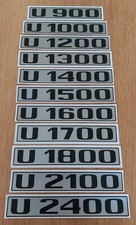 Unimog Aufkleber Typenschild - Typenkennzeichen - Typenbezeichnung - Türschild