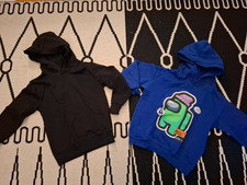 NEU H&M 2x Kapuzenpullover 110/116/122 Hoodie Among Us waldorf öko dawa goa zar