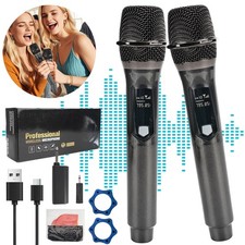 2 Stück Mikrofon Drahtlos Mikrofon,Kabelloses Karaoke Mikrofon Hochzeit Party