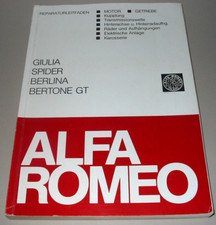 Werkstatthandbuch Alfa Romeo Giulia Spider Berlina Bertone GT Motor Getriebe