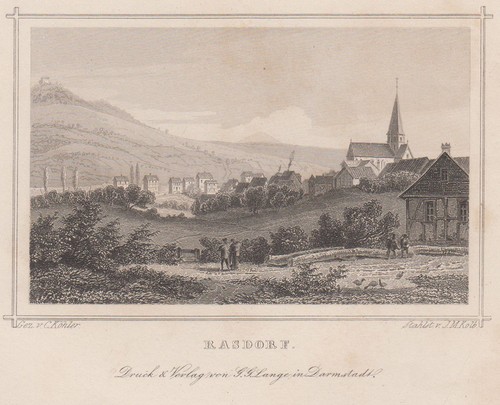Rasdorf original stahlstich - rasdorf,