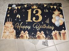Party Banner, Kuchenstecker 13. Geburtstag