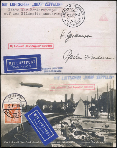 Zeppelin reich 1929 fahrt - zeppelin,