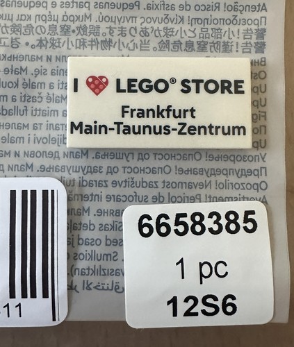 Lego bedruckte fliese weiß - lego,