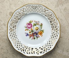 Schumann Porzellan Durchbruch Teller. Germany. Ø ca. 19 cm.