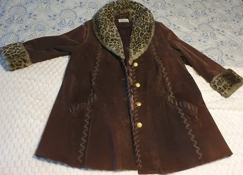 Dino damen ledermantel braun - damen,