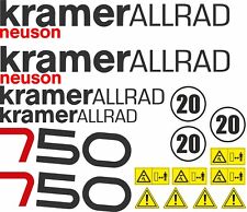KRAMER 750 Radlader Lader Ladegerät Aufkleber Set Decals