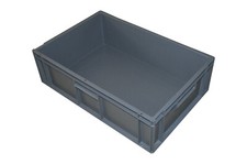 Transportbox Lagerbox Grau 600X400x175mm K6633 Plastipol-Scheu Box Stapelbar Neu