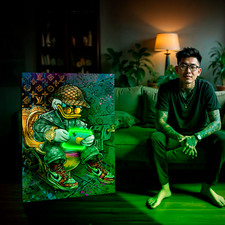 Bild mit LED Beleuchtung