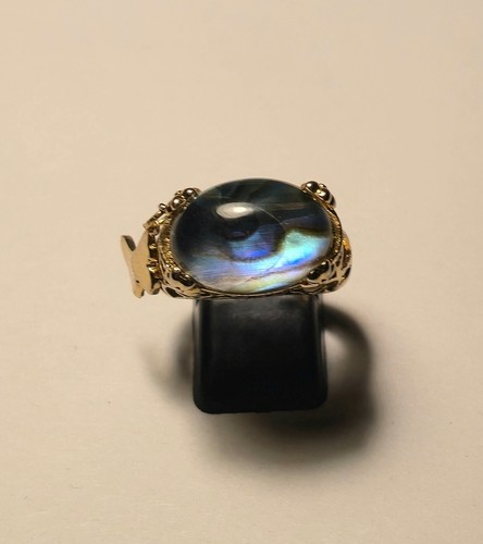 Vergoldeter ring mit - vergoldeter,
