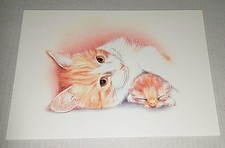 Kätzchen Mutter Katze Kunst