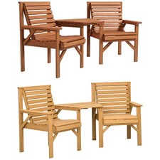 Bistro-Set 3-teilig aus Holz