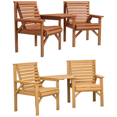 Bistro set teilig aus holz - bistro-set, 3-teilig