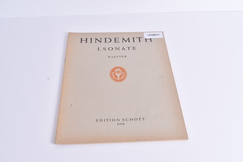 Notenbuch paul hindemith - paul, i